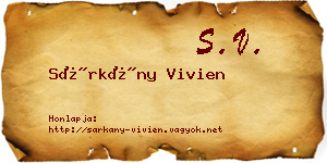 Sárkány Vivien névjegykártya